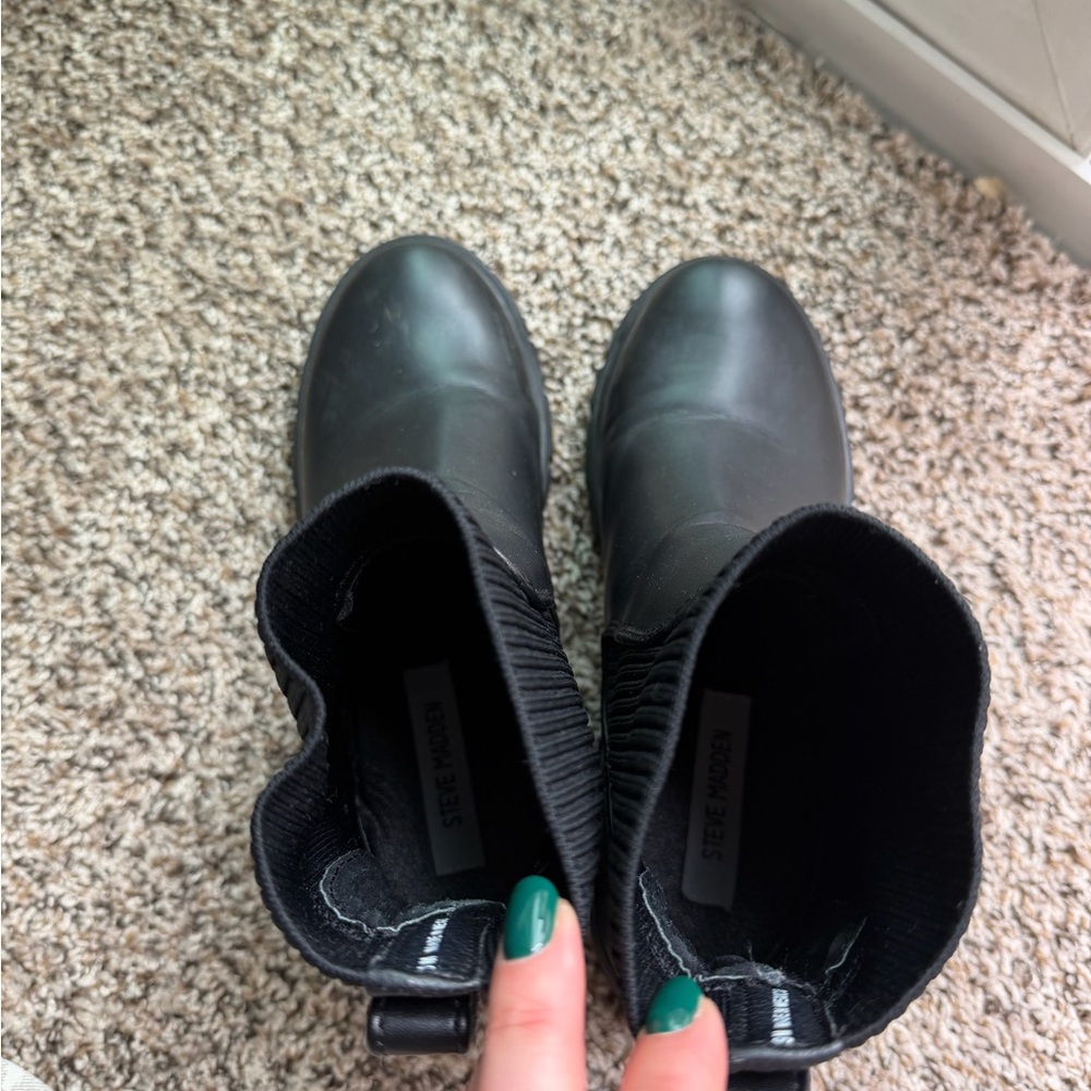 Steve Madden Hutch Sock Boots - Picture 8 of 9